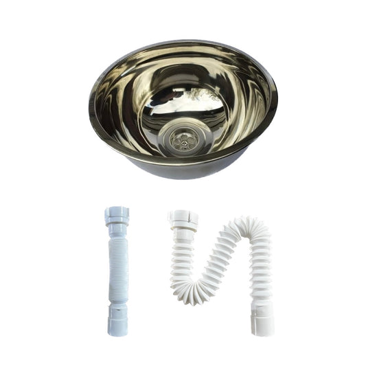 Receptáculo Lavamanos Acero Inoxidable 24cm